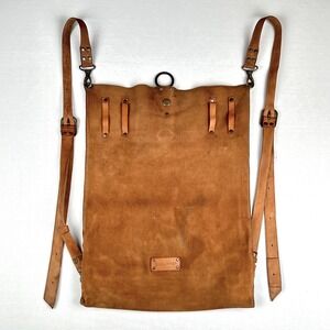 QisaBags 100% Soft Suede Leather Backpack Crossbody Shoulder Bag Tan Brown $342